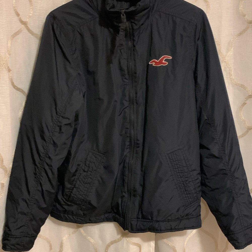 Men’s small navy blue Hollister coat/jacket